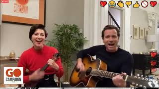 Go Global Gala 2020 Ewan McGregor and Mary Elizabeth Winstead sing Tender [upl. by Nohcim]