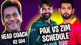 Zimbabwe tri Khair ni ab🙄Pakistan vs Zimbabwe 3odi amp 3t20 schedule  aqib Javed head coach pakvszim [upl. by Ball]