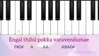 Arockiya thaaye aadharam neeye song keyboard notes [upl. by Wheeler141]