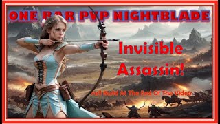 ESO PVP ONE BAR NIGHTBLADE INVISIBLE ASSASSIN Gameplay with full build at the end [upl. by Davie]