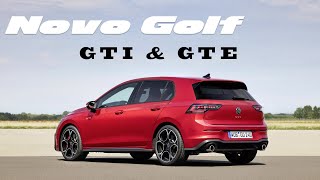 Novo VW Golf GTI 2024 e Novo Golf GTE 2024 [upl. by Athalee]