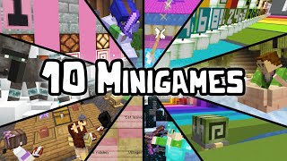 10 Minecraft Minigames in 1 Survival Season [upl. by Vowel]