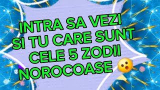 TOP 5 ZODII NOROCOASE LA MIJLOC DE TOAMNA 😮 Vezi și tu care sunt norocoșii  poate chiar tu [upl. by Berty]