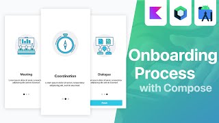 Onboarding with Jetpack Compose amp NEW Splash API  Android Studio Tutorial [upl. by Ledda]
