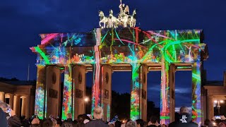 Berlin light festival 23 brandenburgertor berlin berlinermauer [upl. by Bianka394]