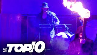 The Undertaker’s greatest entrances WWE Top 10 Nov 1 2020 [upl. by Zilvia]