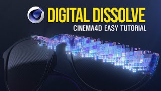 CINEMA 4D Digtal Dissolve Poly Fx Tutorial l 디지털 디졸브 효과 [upl. by Carolyn513]