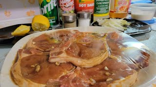 Pan Fried Pork Chop Recipe  Marinated Pork Chop [upl. by Inaej]