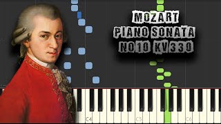 Mozart  Piano Sonata No10 in C Major KV330 1st Mv  Piano Tutorial Download MIDI  PDF [upl. by Hadden]