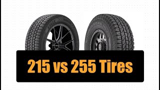 215 vs 255 Tires [upl. by Bendicta]