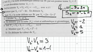 Suite arithmétique partie3 exercice suite arithmétique et géométrique [upl. by Amles]