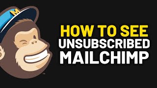 How to See Unsubscribed on Mailchimp 2024 [upl. by Natale]