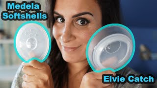 Elvie Catch vs Medela Softshells  4 different ways to use [upl. by Hahn64]