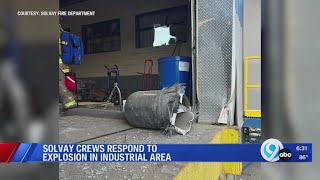 Solvay crews respond to explosion in industrial area [upl. by Stoughton]