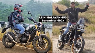 Himalayan 450 vs Scrambler 400x  Honest Opinion  BuluBiker [upl. by Ecnadnac779]