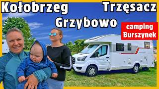 TRZĘSACZ  GRZYBOWO  KOŁOBRZEG  camping BURSZTYNEK [upl. by Jermain457]