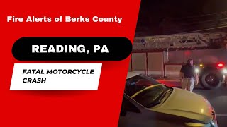 Fatal motorcycle CRASH Reading Pa breakingnews berkscounty motorcycle [upl. by Hcib583]