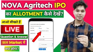 How To Check NOVA Agritech IPO Allotment Status  NOVA Agritech IPO Allotment Chances [upl. by Akyre448]