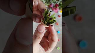 🪴Cute miniature showpiece plants paperquilling diy shorts [upl. by Raul402]