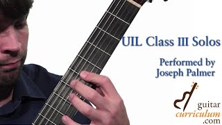 Vals BartolomÃ© Calatayud  Joseph Palmer UIL Solos GuitarCurriculumcom [upl. by Egrog41]