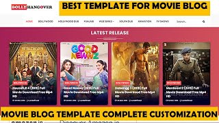 Best template for movie blog  Pro Moview Blog Template customization  Prabhat Thakur [upl. by Adlemy932]