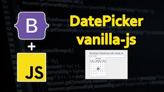 How to create bootstrap 5 date picker using vanillajsdatepicker bootstrap [upl. by Ahseenyt]