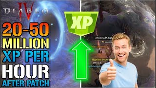 Diablo 4 EASY SOLO XP 2050 MILLION XP Per HOUR BEST Way To FARM XP After Patch 103 Farm Guide [upl. by Mainis]