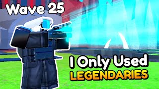 LEGENDARIES ONLY in ENDLESS MODE Toilet Tower Defense [upl. by Landrum]