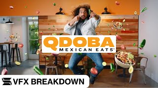 Qdoba commercial spot VFX BREAKDOWN [upl. by Greenfield]