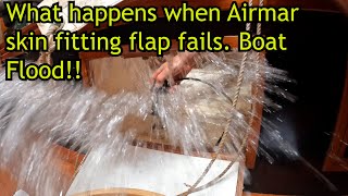 episode 7  What happens if the skin fitting flap for Airmar DST810 fails Sailboat life [upl. by Nairadal]