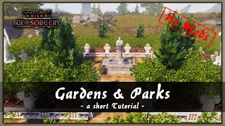 HOW TO BUILD GARDENS AND PARKS  A SHORT TUTORIAL SPEED BUILD  CONAN EXILES [upl. by Ytissac]