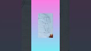 Table lamp drawing shortvideo youtubeshorts shorts viralshorts drawing draw [upl. by Miharba]