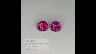 Jedi Spinel  Neon Spinel  Jedi Spinel Pair  Hot Pink Spinel Earrings [upl. by Kwon]