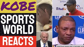 NBA world REACTS to Kobe Bryant death TRAGIC [upl. by Michaella30]