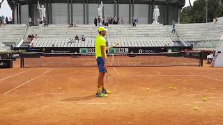 Ivo Karlovic  Serving High Speed Practice  Court level Internazionali BNL 2017 [upl. by Jeroma869]