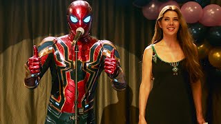 SpiderMan at Aunt Mays Charity Event  SpiderMan Far From Home 2019 Movie CLIP HD [upl. by Garett]