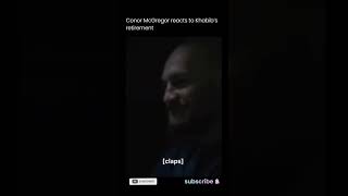 Conor McGregor Reaction On KHABIB Retirement MMA  UFC [upl. by Ahsilad]