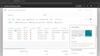 Business Central short video Check general journals while you work Enable Data Check [upl. by Tamar979]