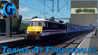 Trains At Forestdale In British Railway [upl. by Atiekram]