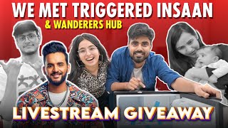 Going to Fukra Insaan House We Met Triggered Insaan amp Wanderers Hub LiveStream GiveAway 🥳 [upl. by Strain]