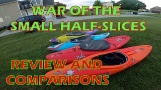 Pyranha Ripper Dagger Rewind Jackson Antix 20 and Waka GOATSmall Kayak Review and Comparison [upl. by Ahsemrak]