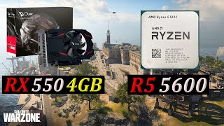 RYZEN 5 5600  RX 550 4GB  WARZONE 30  REBIRTH ISLAND Competitive Settings 1080p [upl. by Bethel]