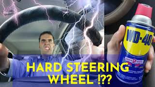 HOW TO FIX HARD STEERING WHEEL the best solution before doing anything else [upl. by Asiralc241]