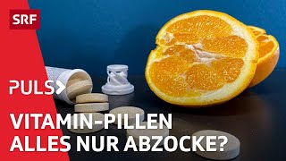 Vitaminpräparate trotz gesunder Ernährung Was Supplemente wirklich bringen  Puls  SRF Wissen [upl. by Retsek945]