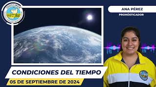 CONDICIONES DEL TIEMPO PARA HOY JUEVES 05 DE SEPTIEMBRE DE 2024 [upl. by Lonni]