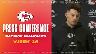 Patrick Mahomes “Learn from your mistakes and get better”  Press Conference Week 16 [upl. by Ppik]