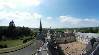 360°  au sommet du château de Sully en SaôneetLoire [upl. by Neeruam112]