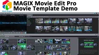 Magix Movie Edit Pro Movie Template Demo [upl. by Htesil937]