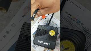 How to use tyre inflator Woscher 801usage of air pump for car how to operate Woscher 801 [upl. by Hgiellek762]