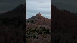 Anti stress Hohenzollern Castle Forest Corfe Castle Aerial Fog [upl. by Eniad340]